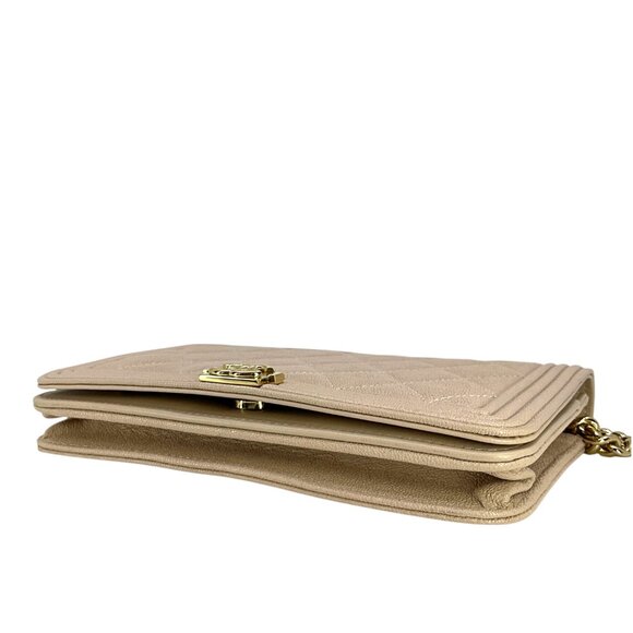 CHANEL Caviar Quilted Boy Wallet On Chain WOC Bag - Picture 8 of 12